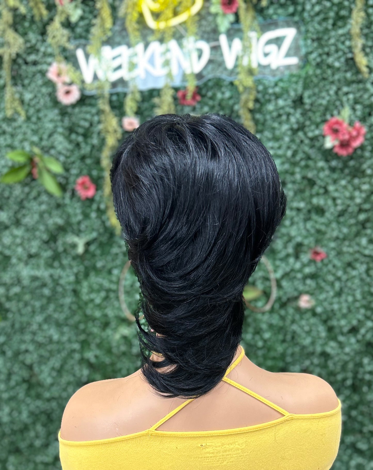 Short cut Mullet Style Unit
