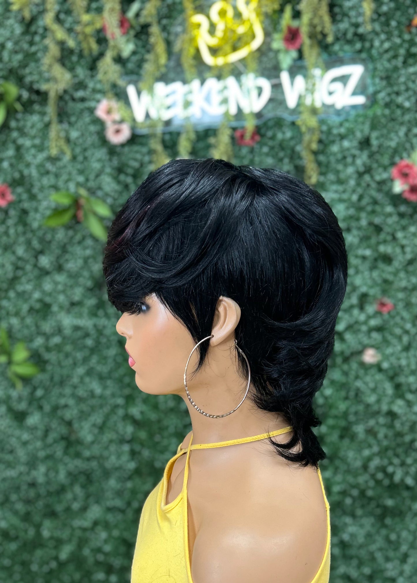 Short cut Mullet Style Unit